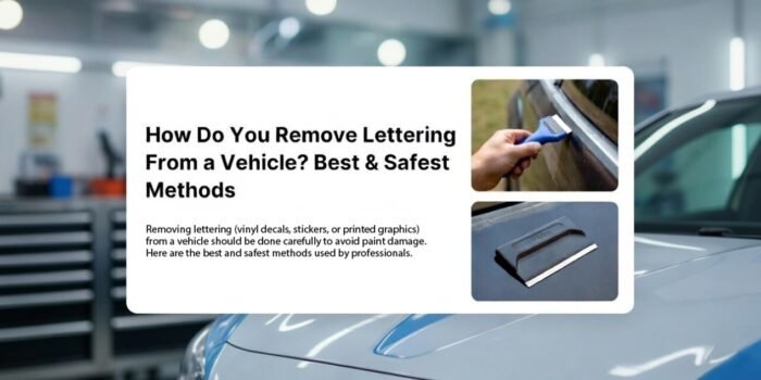 Remove Lettering From a Vehicle